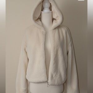 Forever 21 Soft Cream Teddy Jacket